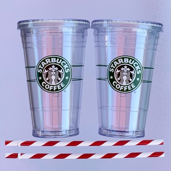 STARBUCKS Grande Acrylic Tumbler ~ Set of 2 - Picture 3 of 4